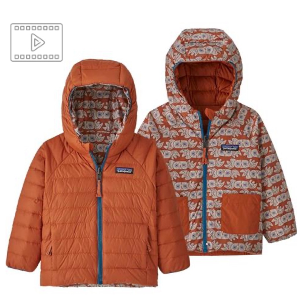 Patagonia Baby Reversible Down Sweater Hoody - 61372 Size 4T